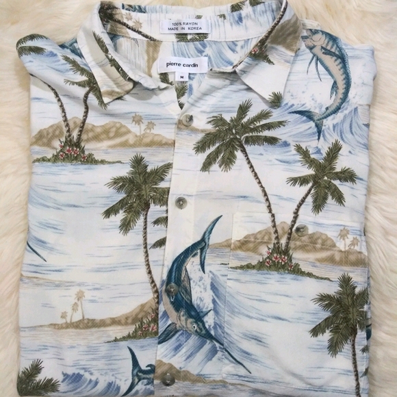 Pierre Cardin Other - Pierre Cardin Hawaiian Style Button Down Shirt
